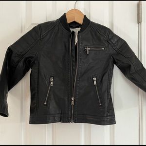 H&M fake leather moto kids jacket